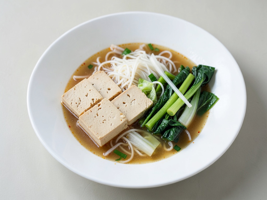 Pho con tofu y verduras