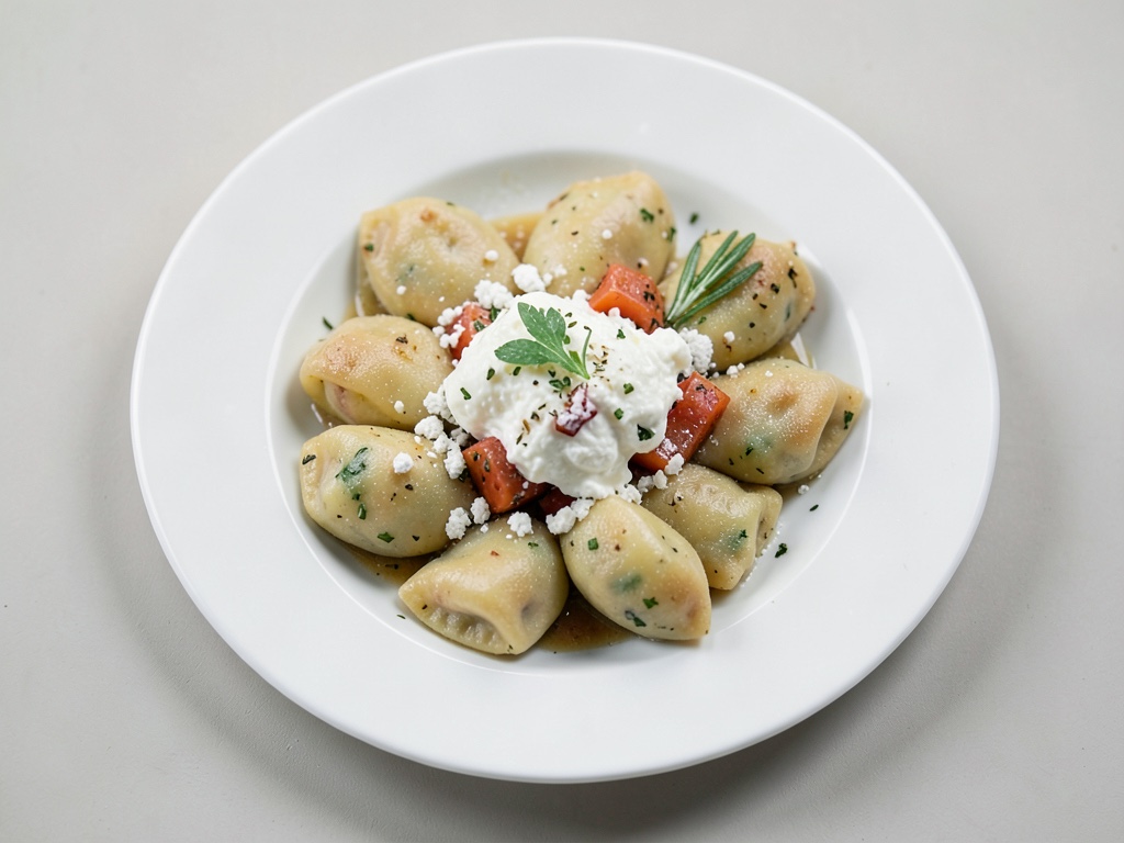 Pierogi mit Kartoffeln und Käse