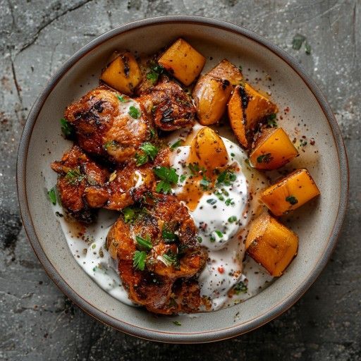 Smoked Paprika Chicken & Roasted Potato Bowl