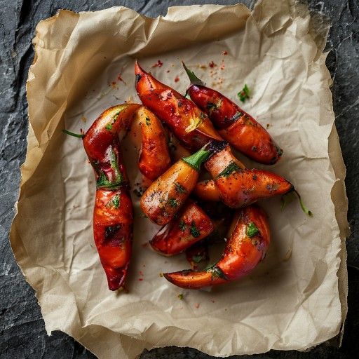 Pimientos de Padrón con Pasta de Pimentón