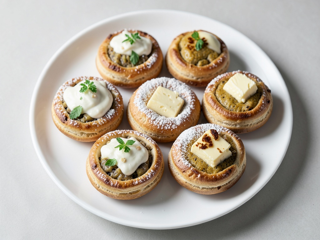 Pirozhki (Russische gefüllte Teigtaschen)