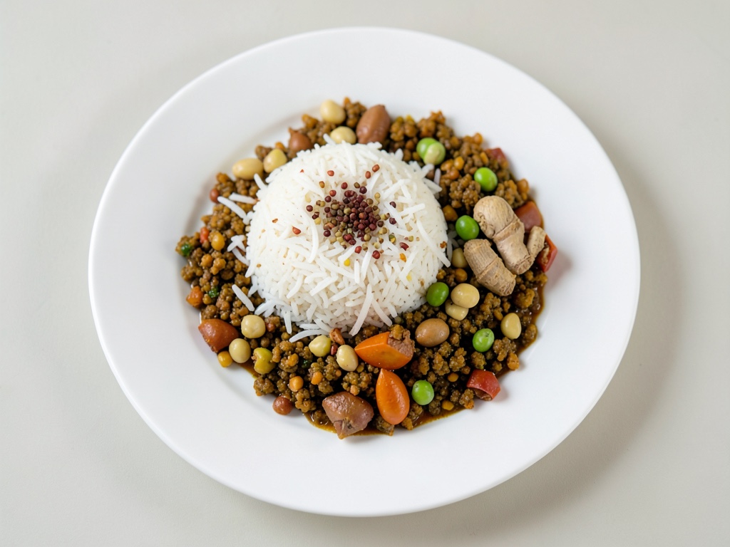 Pongal - Gewürzte Reis-Linsen-Pfanne