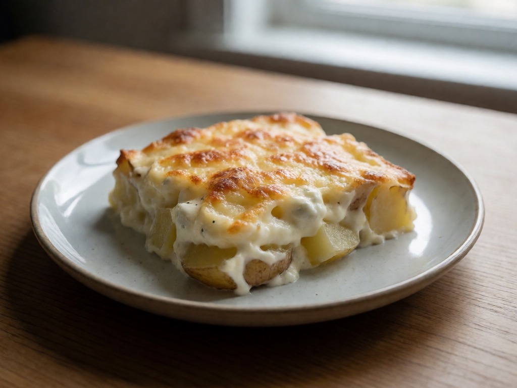 Kartoffel-Käse-Gratin in der Heißluftfritteuse