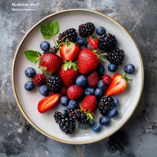 Magerquark mit Beeren und Nüssen