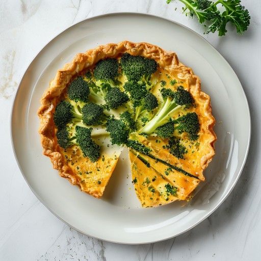 Classic Broccoli Cheese Quiche
