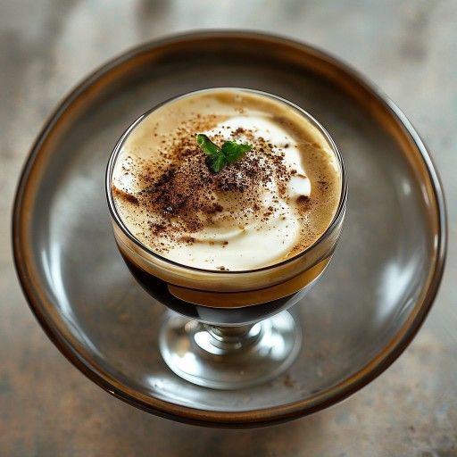 Schnelles Affogato mit Crème Fraiche