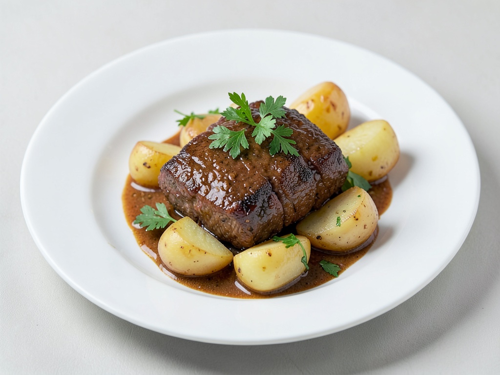 Schnelle Bistro-Rindfleisch-Pfanne mit Kartoffeln