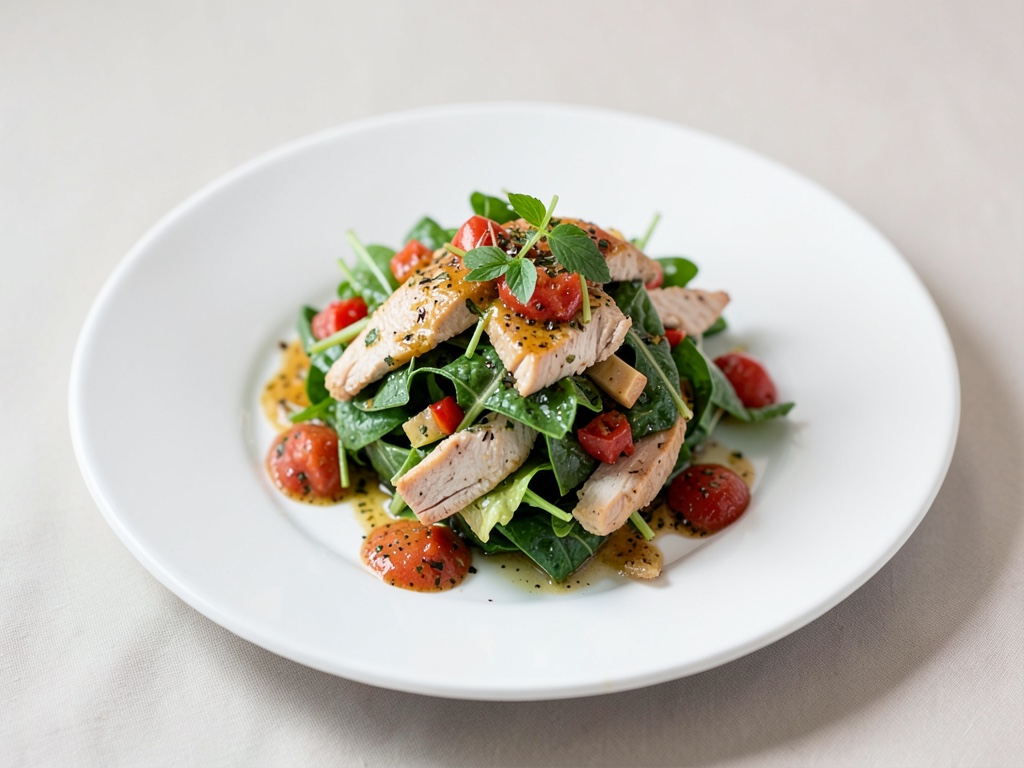 Insalata veloce di pollo gazpacho