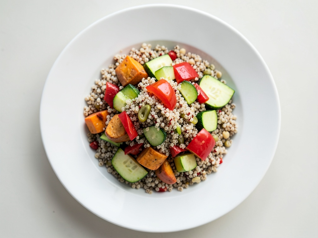 Quinoa-Bowl mit süßem Gemüse