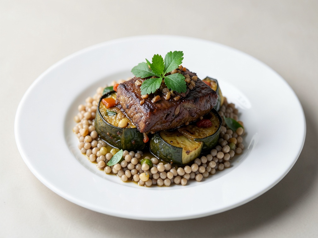 Ratatouille alla Nizza con orzo perlato