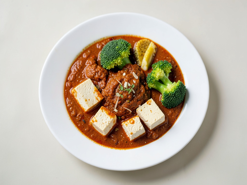 Rotes Thai-Curry mit Tofu