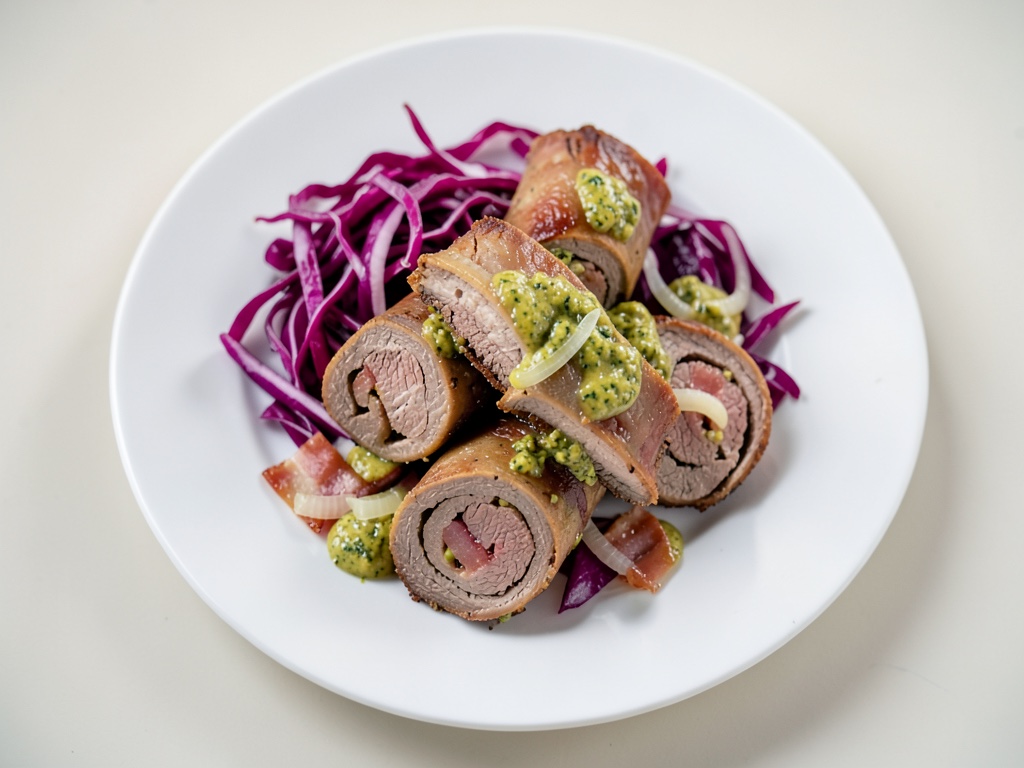 Rinderrouladen mit Rotkohl