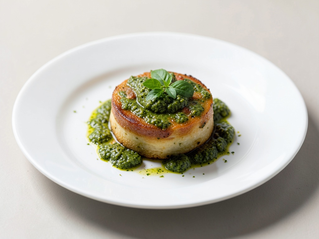 Ristrata-Tarte mit Basilikum-Pesto