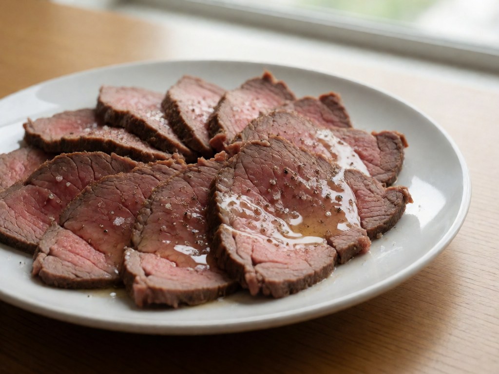 Zartes Roastbeef aus dem Niedrigtemperatur-Ofen