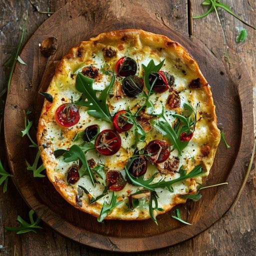 Frittata de Pimiento Rojo y Queso de Cabra