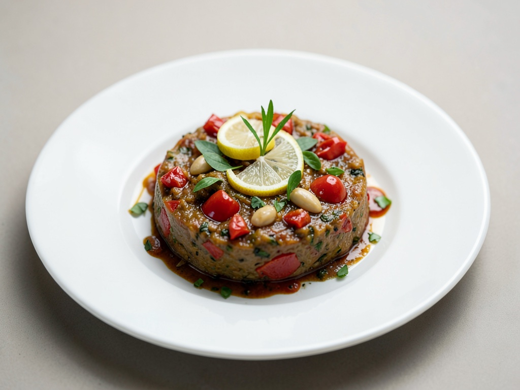 Gazpacho de pimiento asado con limón