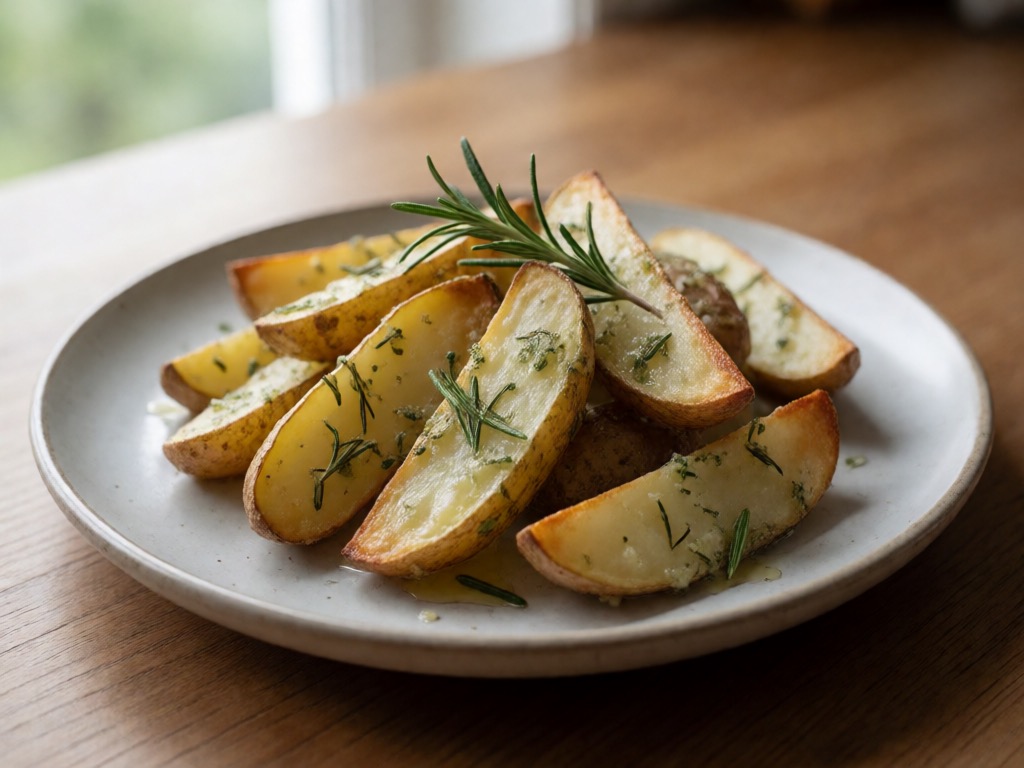Kartoffelwedges mit Rosmarin und Knoblauch
