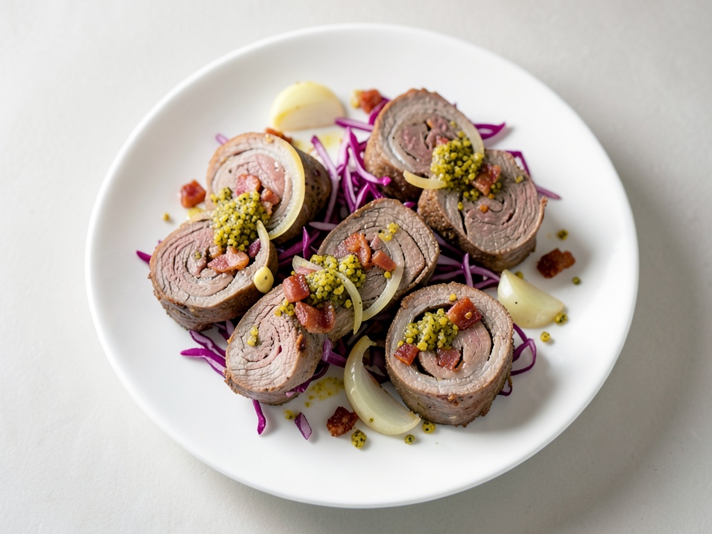 Rinderrouladen mit Rotkohl