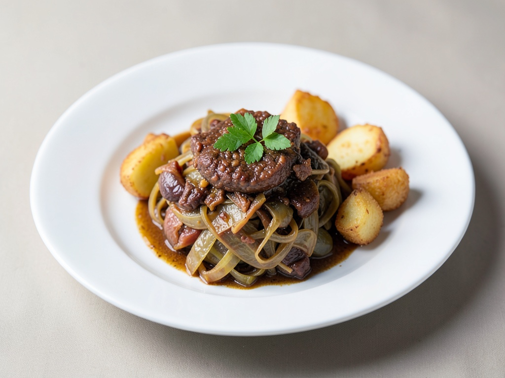 Rustic Cabbage Pot-au-feu with Fried Potatoes