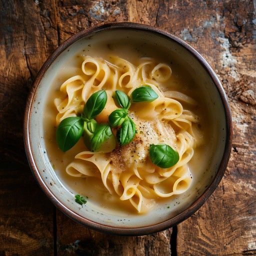 Sopa rústica de pasta y frijoles