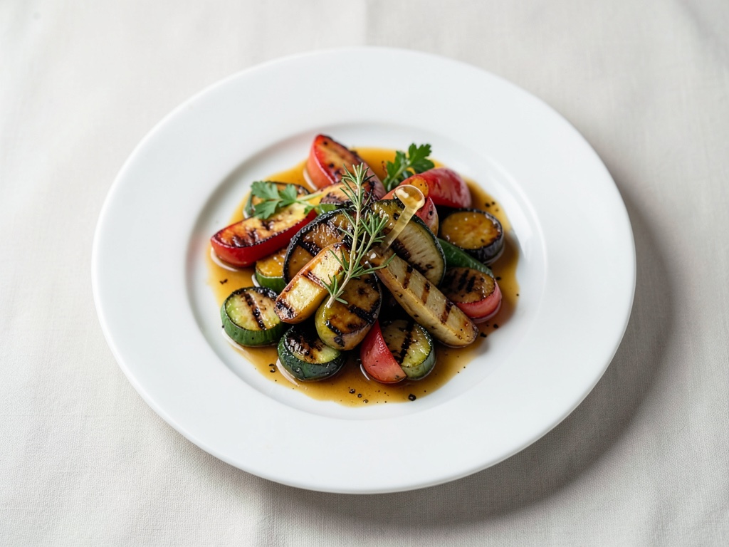 Gegrilltes Sommer-Gemüse mit Thymian-Honig