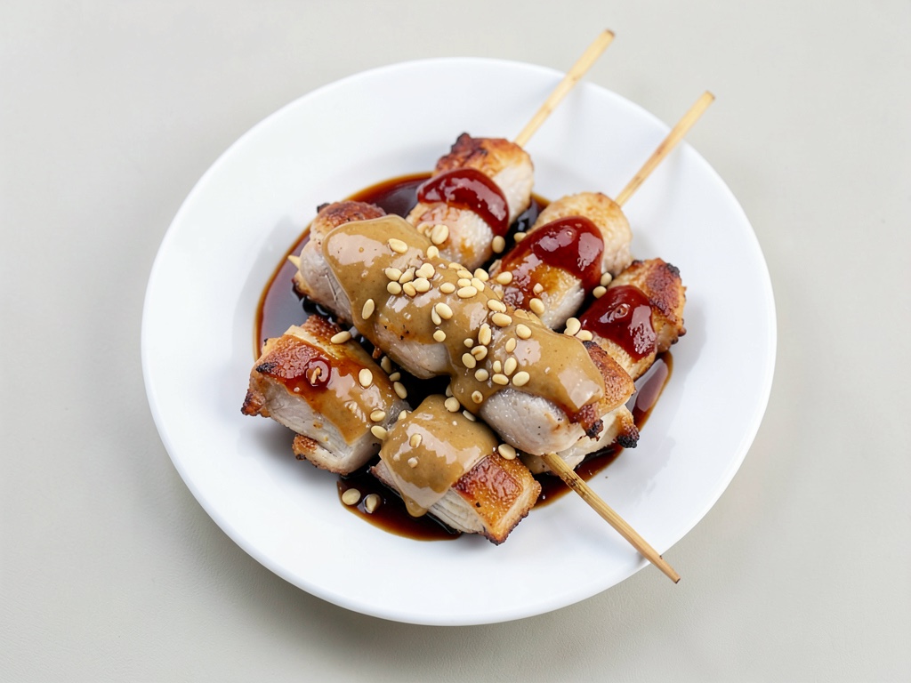 Sate Ayam (Hühnchen-Spieße)