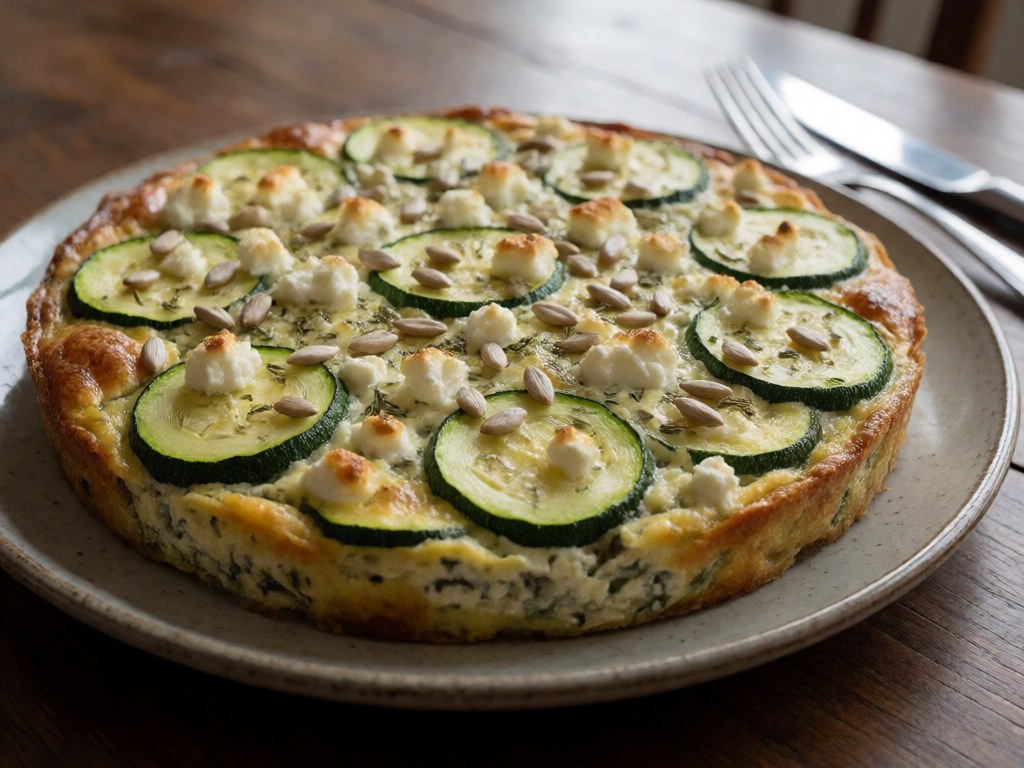 Zucchini-Schafskäse-Quiche