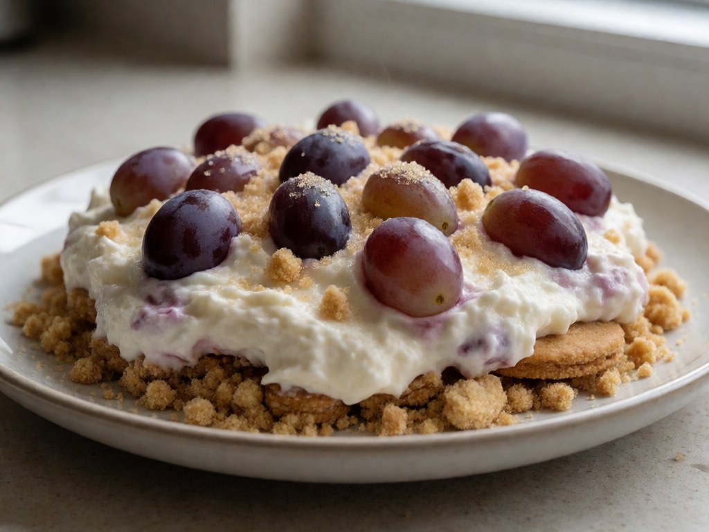 Trauben-Schicht-Dessert