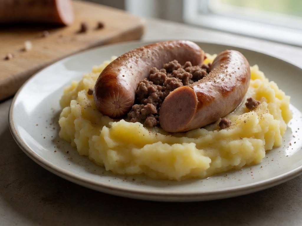Schnelles Panhas mit Hackfleisch