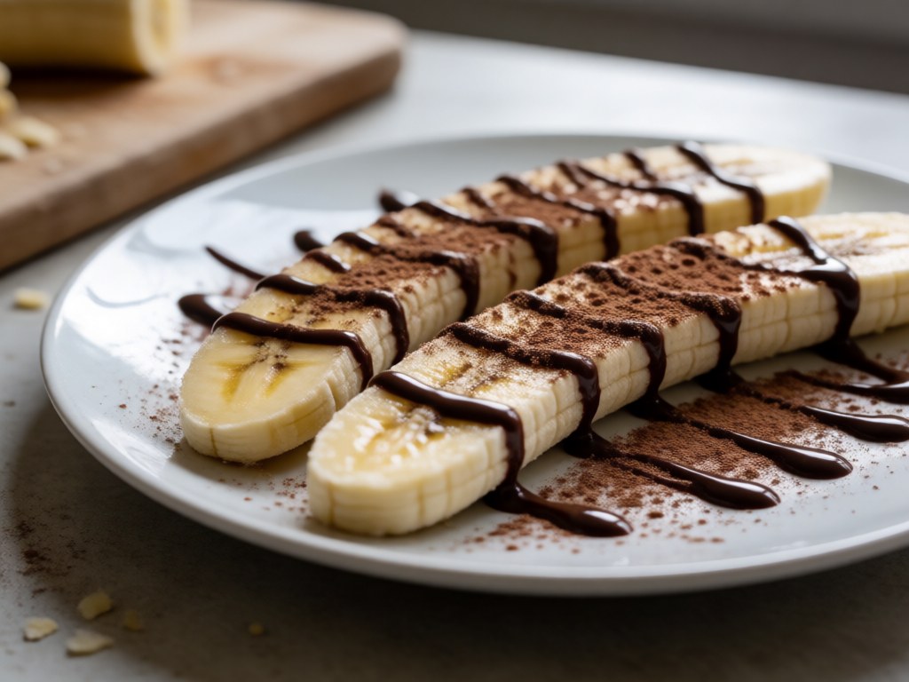 Knusprige Schoko-Bananen aus der Heißluftfritteuse