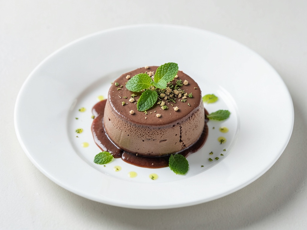 Luftige Schoko-Mousse mit Minznotes