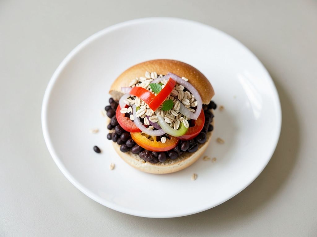 Schwarzbohnen-Burger