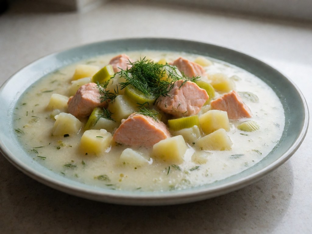 Leichte schwedische Sommersuppe