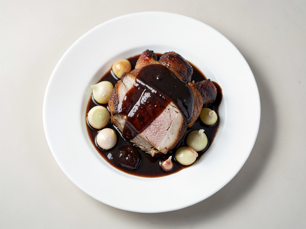 Schweinebraten mit Dunkelbiersoße