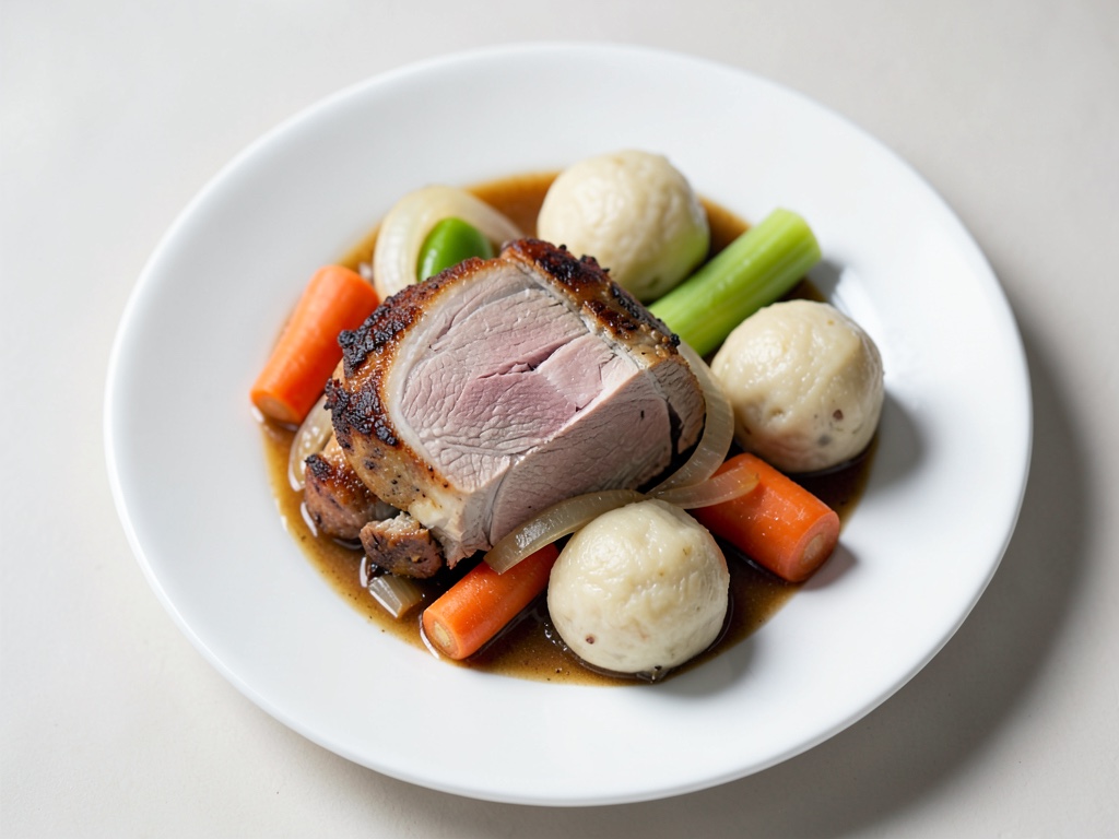 Schweinebraten mit Knödel