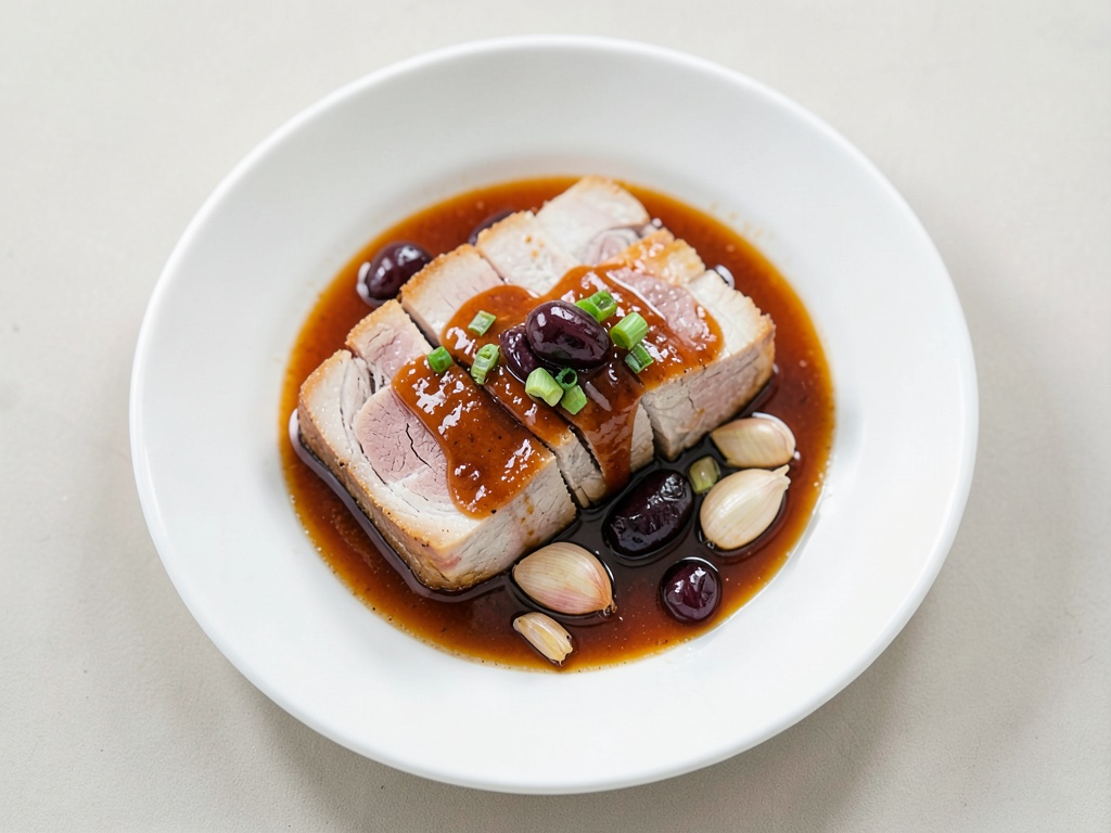 Schweinefleisch mit Pflaumensauce