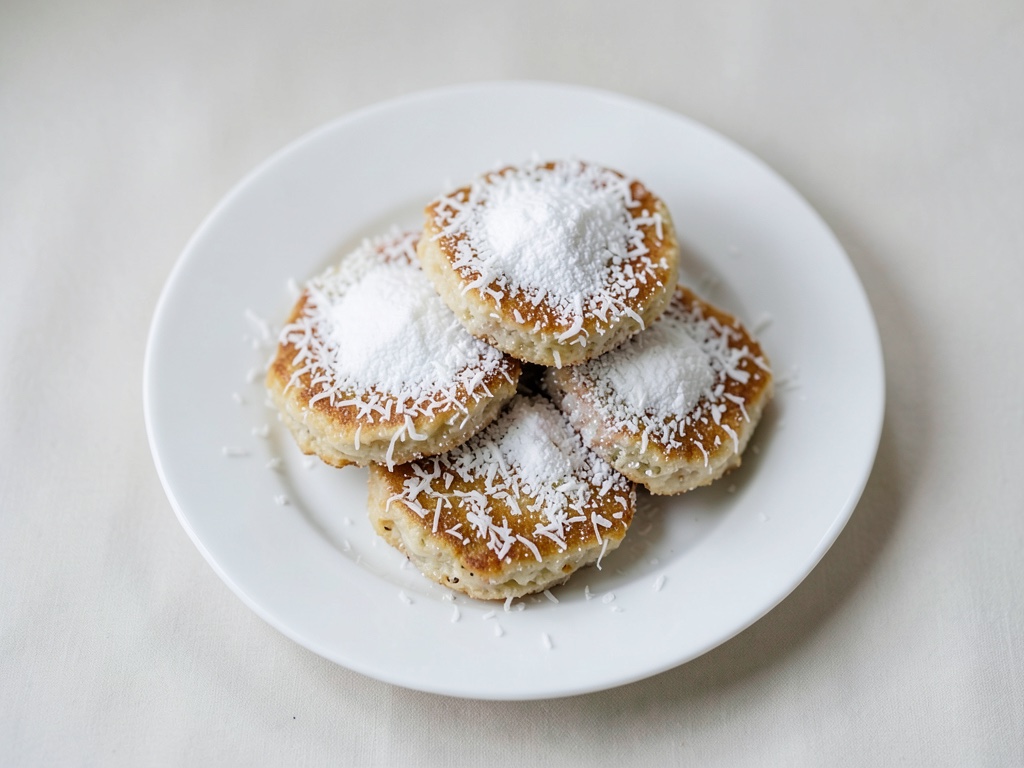 Serabi - Indonesische Kokospfannkuchen