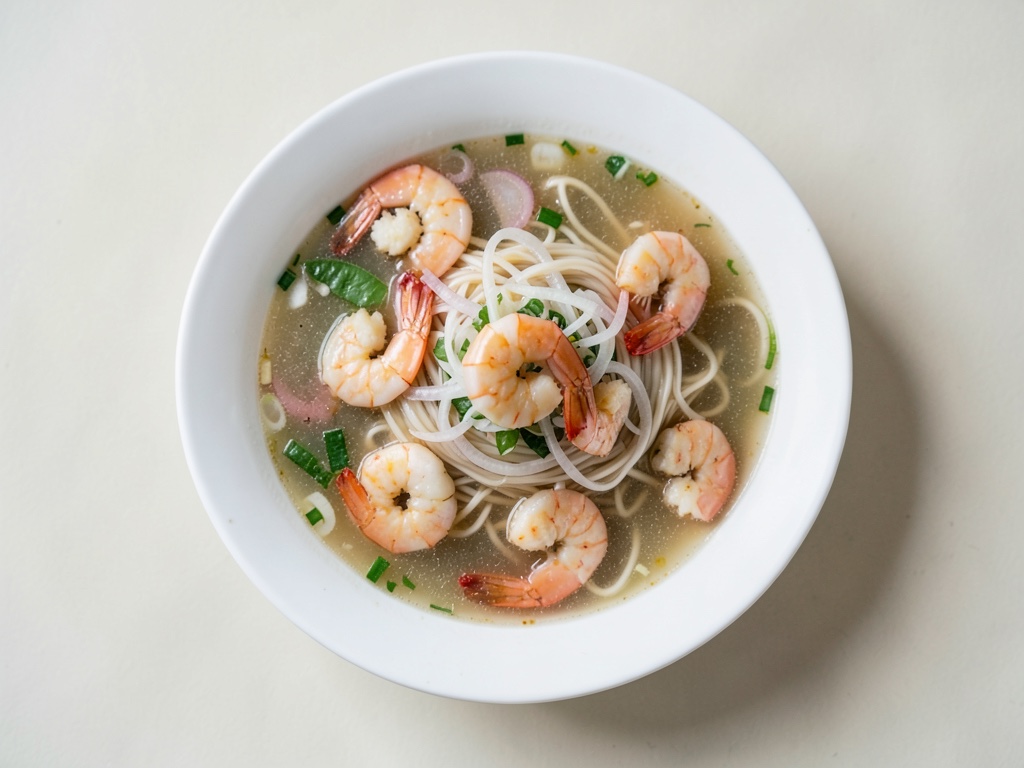 Pho de camarones (Phở Tôm)