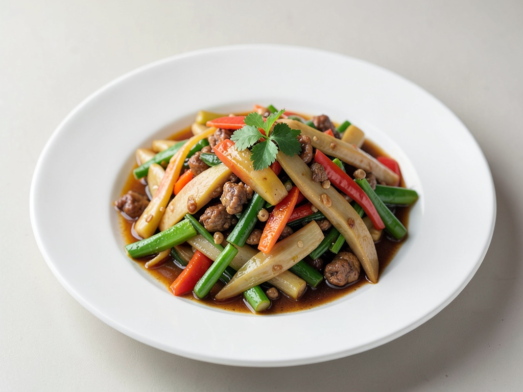 Salteado de Verduras al Estilo Sichuan