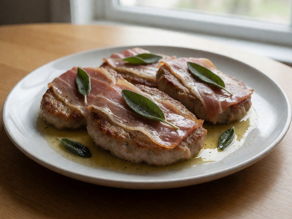 Einfaches Kalbs-Saltimbocca