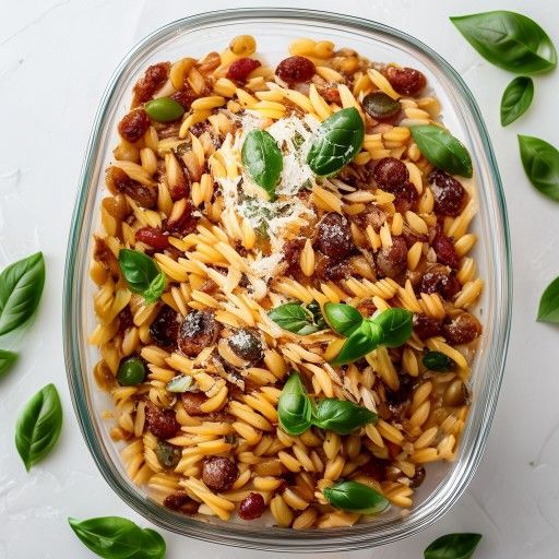 Italienische Linsen-Bohnen-Pasta-Auflauf-Variante (Meal-Prep Optimiert)