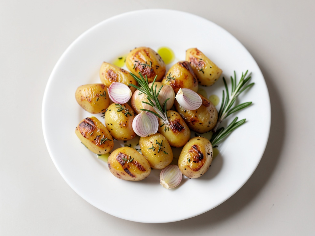 Smashed Potatoes mit Knoblauch