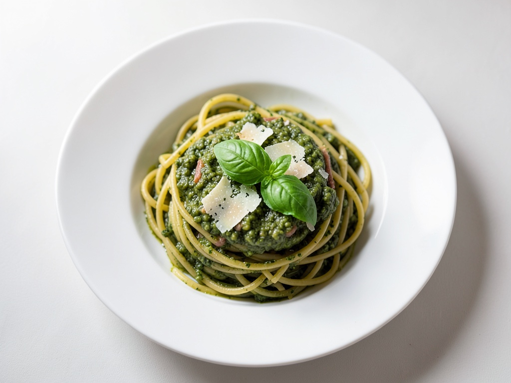 Spaghetti mit Pesto
