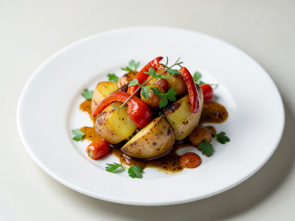 Spanische Kartoffel-Pfanne mit Paprika