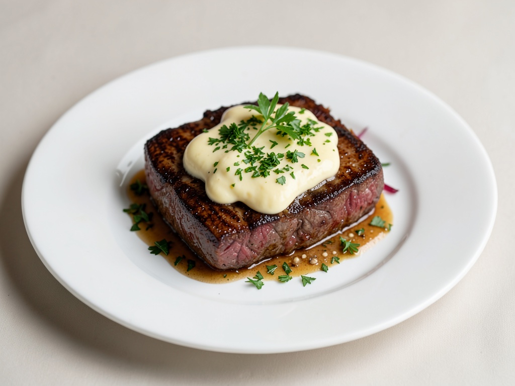 Speedy Steak-Frites-Style mit Kräuterbutter