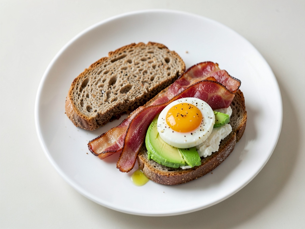 Spiegelei Toast mit Speck