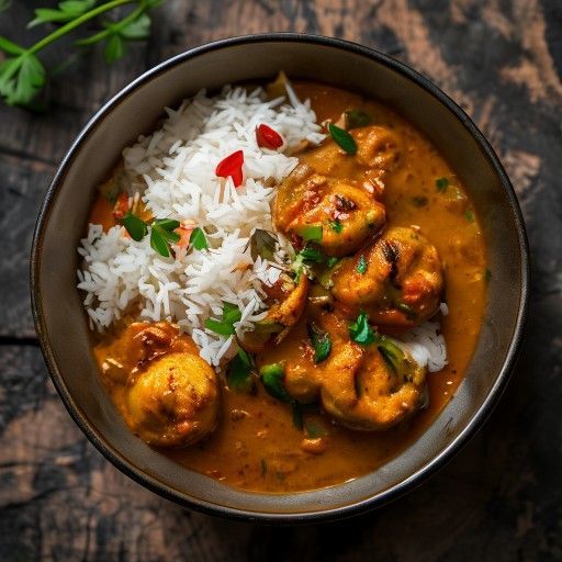 Sri-Lankisches Curry mit Hühnchen
