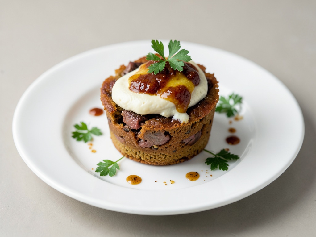 Deconstructierter Steak-Frites Muffin (Ofen-Version)