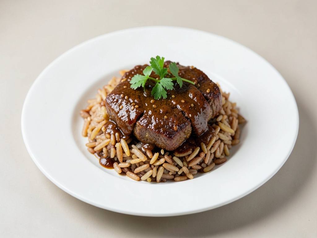 Sticky Beef Rice