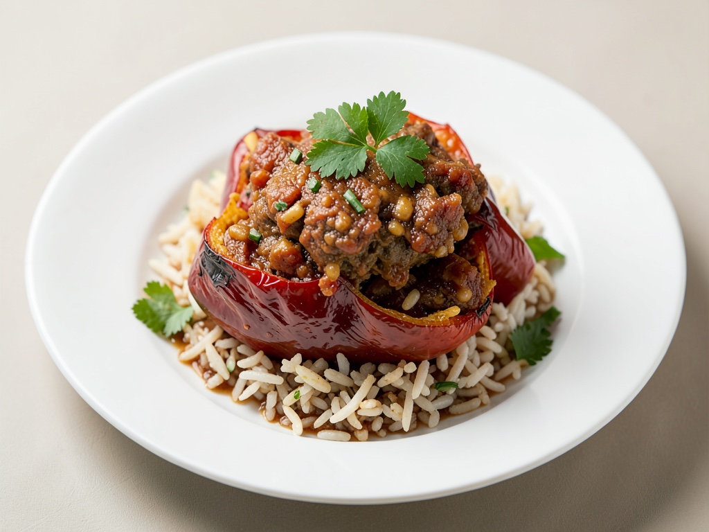 Spanische Gefüllte Paprika mit Reis